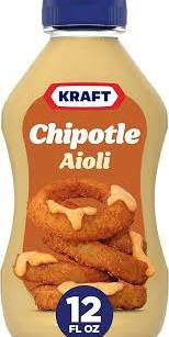KRAFT CHIPOTLE AIOLI SAUCE 12 OZ