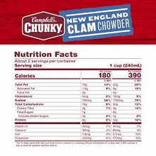 CAMPBELL'S CHUNKY NEW ENGLAND CLAM CHOWDER SOUP 18.8 OZ