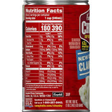 CAMPBELL'S CHUNKY NEW ENGLAND CLAM CHOWDER SOUP 18.8 OZ