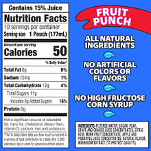 CAPRISUN FRUIT PUNCH 6.0 OZ 10 COUNT