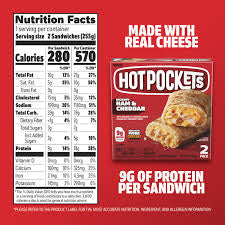 HOT POCKETS HICKORY HAM & CHEDDAR CROISSANT CRUST 4 CT 18 OZ