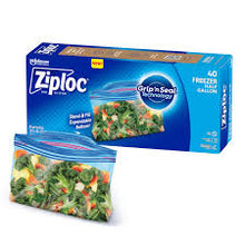 ZIPLOC FREEZER HALF GALLON BAGS 40 CT GRIP N SEAL TECHNOLOGY
