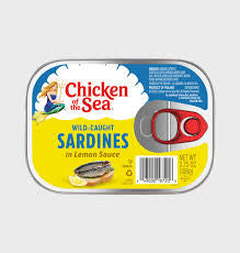 CHICKEN OF THE SEA WILD CAUGHT SARDINES IN LEMON SAUCE 3.75 OZ