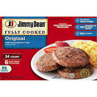 JIMMY DEAN FULLY COOKED PORK SAUSAGE PATTIES 30 OZ