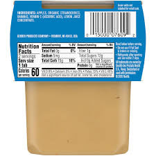 GERBER NATURAL FOR BABY - APPLE STRAWBERRY BANANA PURÉE 8 OZ 2 PACK