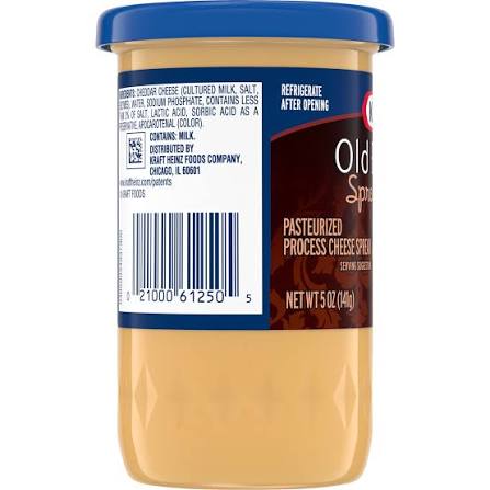 KRAFT OLD ENGLISH PASTEURIZED PROCESS CHEESE SPREAD 5 OZ JAR