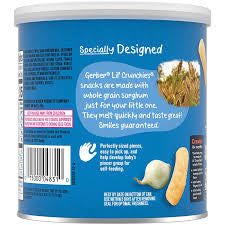 GERBER SNACKS FOR BABYS - LIL CRUNCHIES VEGGIE DIPS 1.48  OZ