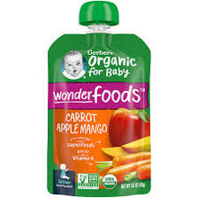 GERBER ORGANIC FOR BABY - CARROT APPLE MANGO 3.5  OZ