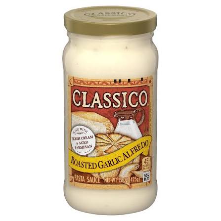 CLASSICO ROASTED GARLIC ALFREDO PASTA SAUCE 15 OZ