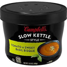 CAMPBELL'S SLOW KETTLE TOMATO AND SWEET BASIL BISQUE 15.5 OZ