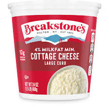 BREAKSTONE 4% MILKFAT MIN COTTAGE CHEESE LARGE CURD 24 OZ