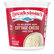 BREAKSTONE 4% MILKFAT MIN COTTAGE CHEESE LARGE CURD 24 OZ