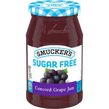 SMUCKERS SUGAR FREE CONCORD GRAPE JAM 12.75 OZ