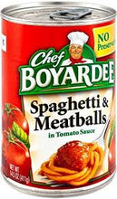 CHEF BOYARDEE SPAGHETTI & MEATBALLS 15 OZ