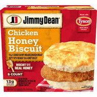 JIMMY DEAN CHICKEN HONEY BISCUIT 8 CT 32.8 OZ
