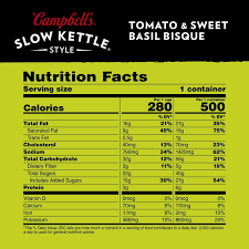 CAMPBELL'S SLOW KETTLE TOMATO AND SWEET BASIL BISQUE 15.5 OZ