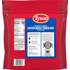 TYSON SOUTHERN STYLE CHICKEN BREAST TENDERLOINS 25 OZ