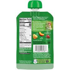 GERBER ORGANIC FOR BABY - PEAR PEACH STRAWBERRY 3.5 0Z