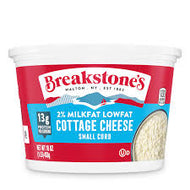 BREAKSTONE 2% MILKFAT LOW FAT COTTAGE CHEESE SMALL CURD 16 OZ