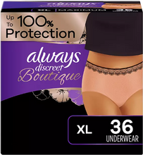 ALWAYS DISCREET BOUTIQUE INCONTINENCE UNDERWEAR MAXIMUM SMALL MEDIUM 44 CT #ROCK VALUE-ORDER BY  TUESDAY EVENING SEP 30 ARRIVING OCT 08 FOR DELIVERY#