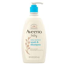 AVEENO BABY DAILY MOISTURE BODY WASH & SHAMPOO WITH NATURAL OAT EXTRACT 18 OZ