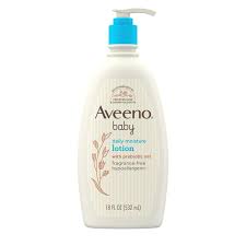 AVEENO BABY DAILY MOISTURE LOTION FOR DELICATE SKIN FRAGRANCE FREE 18 OZ