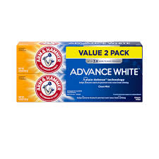 ARM & HAMMER ADVANCE WHITE ANTICAVITY WHITENING TOOTHPASTE WITH FLUORIDE, CLEAN MINT 6.0 OZ 2 PK #ROCK VALUE-ORDER BY  MONDAY EVENING NOV 26 ARRIVING DEC 04 FOR DELIVERY#