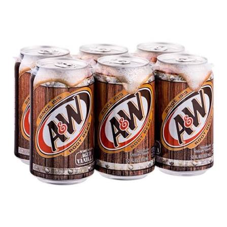 A&W ROOT BEER 12 OZ 6 PACK