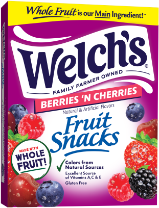 Welch's Fruit Snacks  Berries N Cherries 1.5 oz