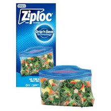 ZIPLOC FREEZER HALF GALLON BAGS 40 CT GRIP N SEAL TECHNOLOGY