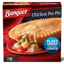 BANQUET CHICKEN POT PIE DINNER 7 OZ # ROCK VALUE PRODUCT. ORDER BY  WEDNESDAY EVENING FEB 11 FOR FEB 19 DELIVERY#