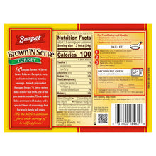 BANQUET BROWN ‘N SERVE 10 TURKEY FULLY COOKED  SAUSAGE LINKS 6.4 OZ