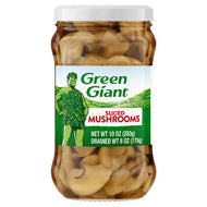 GREEN GIANT SLICED MUSHROOMS 10 OZ DRAINED 6 OZ
