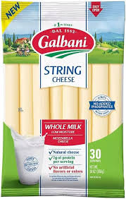 GALBANI STRING MOZZARELLA CHEESE STICKS 30 OZ (1 LB 14 OZ) 30 SERVINGS