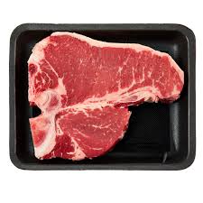 BEFF CHOICE ANGUS T-BONE STEAK BONE IN 1.29 LB AVG ($13.16 LB) # ROCK VALUE PRODUCT. ORDER BY  WEDNESDAY EVENING NOV 14 FOR NOV 19 DELIVERY#