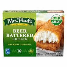 MRS PAUL BEER BATTERED FISH FILLETS 10 CT 19.1 OZ