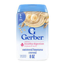 GERBER - OATMEAL BANANA CEREAL 8 OZ