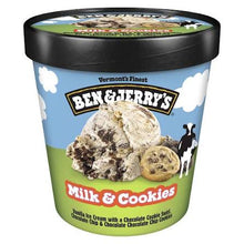 BEN & JERRY'S CHOCOLATE CHIP COOKIE DOUGH VANILLA ICE CREAM 1 PINT