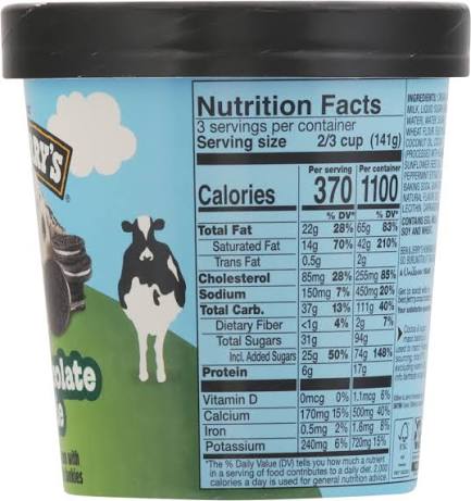BEN & JERRY'S MINT CHOCOLATE PEPPERMINT ICE CREAM 1 PINT
