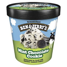 BEN & JERRY'S MINT CHOCOLATE PEPPERMINT ICE CREAM 1 PINT