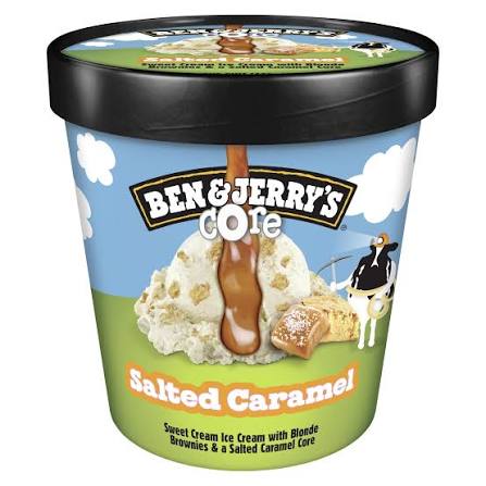BEN & JERRY'S SALTED CARAMEL SWEET ICE CREAM 1 PINT