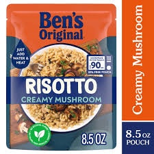 BEN'S ORIGINAL READY RICE MUSHROOM RISOTTO FLAVORED RICE EASY DINNER SIDE 8.5 OZ