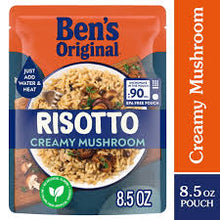 BEN'S ORIGINAL READY RICE MUSHROOM RISOTTO FLAVORED RICE EASY DINNER SIDE 8.5 OZ