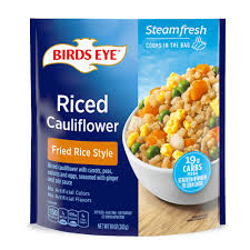 BIRDS EYE FRIED RICE STYLE RICED CAULIFLOWER 10 OZ FROZEN  #ROCK VALUE PRODUCT. ORDER BY  WEDNESDAY EVENING NOV 14 FOR NOV 19 DELIVERY #