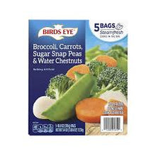 BIRDS EYE STEAMFRESH BROCCOLI, CARROTS, SUGAR SNAP PEAS & WATER CHESTNUTS 5 PK 10.8 OZ