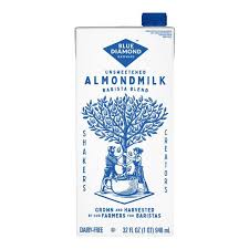 BLUE DIAMOND UNSWEETENED ALMONDMILK BARISTA BLEND 32 OZ