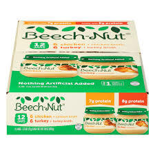 BEECH-NUT STAGE 1 BABY FOOD CHICKEN & CHICKEN BROTH 2.5 OZ JAR 10 PK  #ROCK VALUE PRODUCT ORDER BY TUESDAY MAR 25 ARRIVING APR 02 FOR DELIVERY#