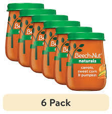 BEECH-NUT NATURALS STAGE 2 BABY FOOD CARROTS SWEET CORN & PUMPKIN 4 OZ 6 PK  #ROCK VALUE PRODUCT ORDER BY MONDAY OCT 29 ARRIVING NOV 06 FOR DELIVERY#