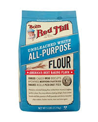 BOB'S RED MILL ALL-PURPOSE WHITE UNBLEACHED FLOUR 5 LB #ROCK VALUE-ORDER BY  TUESDAY EVENING MAR 25  ARRIVING  APR 02   FOR DELIVERY#