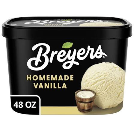 BREYERS HOMEMADE VANILLA ICE CREAM 1.5 QT